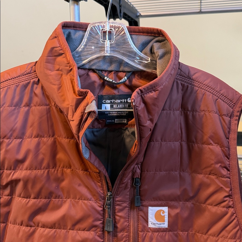 Carhartt Men's Rust Quilted Vest